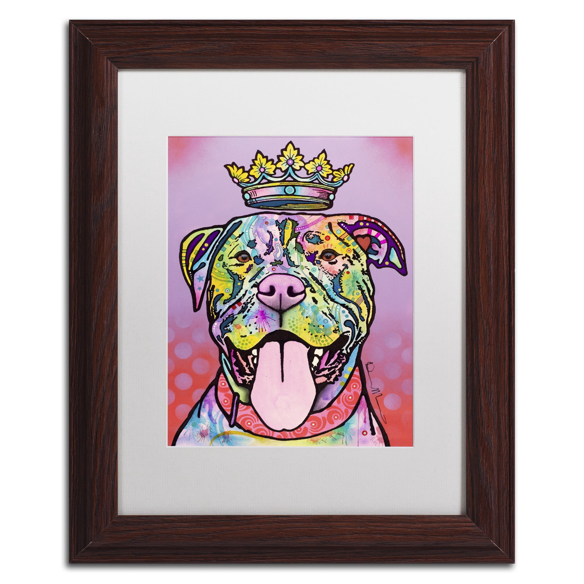 Trademark Fine Art "Imperial" Canvas Art by Dean Russo, White Matte, Wood Frame