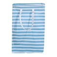 thumbnail image 1 of Cesto para la colada plegable Naiovety de lona a rayas de gran capacidad bolsa organizadora de ropa Raya azul, 1 of 6