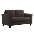 thumbnail image 2 of LifeStyle Solutions New Haven Loveseat in Coffee Microfiber Upholstery, 2 of 9