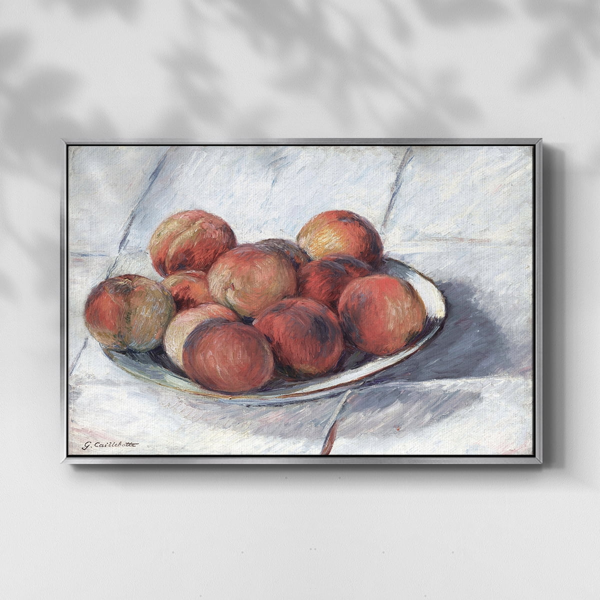 Vintage Botanical Print-XLVI By Wexford Home Framed in Silver Wood Gallery Wrapped Canvas 17 in. x 25 in.