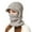 Grey, variant on Winter Hat with Face Integrated Knitted Scarf Neck Warmer Outdoor Sports Cycling Hiking Skiing Windproof Thermal Ear Hood Comfort