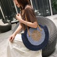 thumbnail image 3 of Bolso de paja para mujer, bolso de mano de paja tejido a la moda, bolso de hombro, bolso de mano Vintage, bolso de paja para la playa, bolso de paja tejido de verano JFHHH pequeña, 3 of 5
