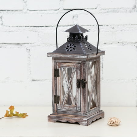 Orange Tea Light Holders Bestller Vintage Style Wood Candlestick Tealight Tea Light Candle Holder Lantern Holiday Wedding Desk Hanging Decor ()