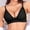 Black, variant on Womens Wine Lace Bralette Wirefree Triangle Push Up Bra Deep V Neck Adjustable Straps Sexy Comfortable Everyday Bralette for Women,Size 2XL