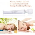 thumbnail image 2 of Happon Rechargeable Cordless Handheld Wand Massager, Personal Deep Massager with 10 Speeds for Shoulder, Leg, Muscles, Improves Blood Circulation & Relieve Full Body Pain (White), 2 of 7