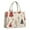 Beige Christmas Tree, variant on Large Capacity Tote Bag,Blue and Pink Christmas Snowflake Pattern Handbag Fashion Luxury Tote Bag,15.7"x13"x 5.1" Inches,Laptop Compatible