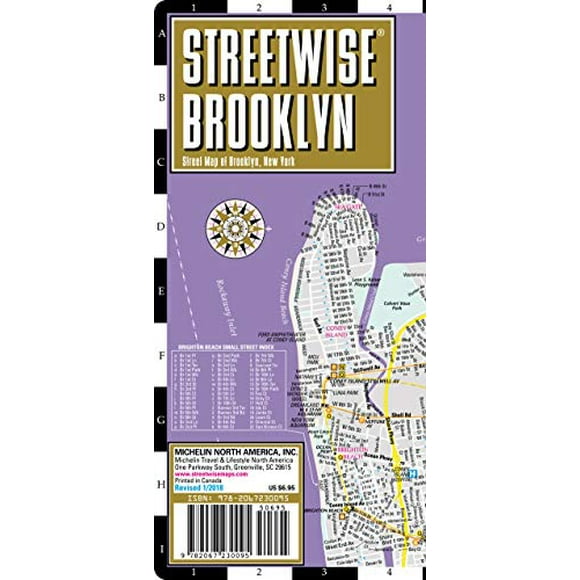 Streetwise Brooklyn Map - Laminated City Center Street Map of Brooklyn, New York (Michelin Streetwise Maps)