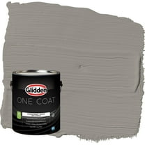 Glidden One Coat Lazy Afternoon / Gray Flat Interior Paint with Primer, 1 Gallon
