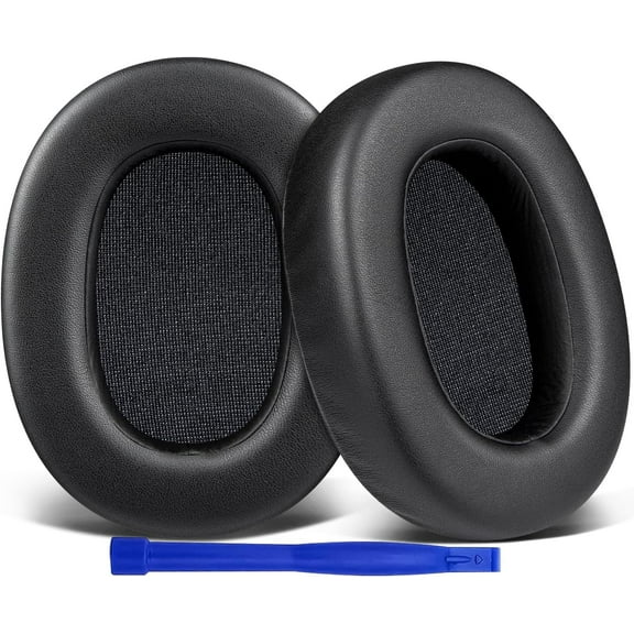 SOULWIT Protein Leather Replacement Earpads for Sony ULT WEAR/WH-ULT900N (WHULT900N) Over-Ear Noise Canceling Headphones, Ear Pads Cushions with Noise Isolation Foam - Black