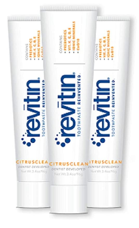 Revitin Natural Toothpaste and Prebiotic Oral Therapy - Pack of 3 - Walmart.com