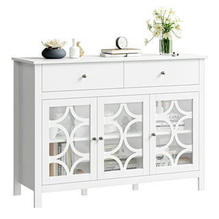 Accent Cabinet with 2 Drawers in Accent Cabinets Chests White