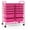 Pink, variant on 12 Drawer Rolling Storage Cart, Utility Cart w/Wheels for Paper Tool Makeup, Art Supplies Organizers for Home Teacher Office School Classroom, Mobile Drawer Carts (Pink)