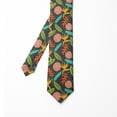 thumbnail image 2 of Men's Tie, Abstract Exotic Garden Scene, 3.7", Dark Grey and Multicolor, by Ambesonne, 2 of 4