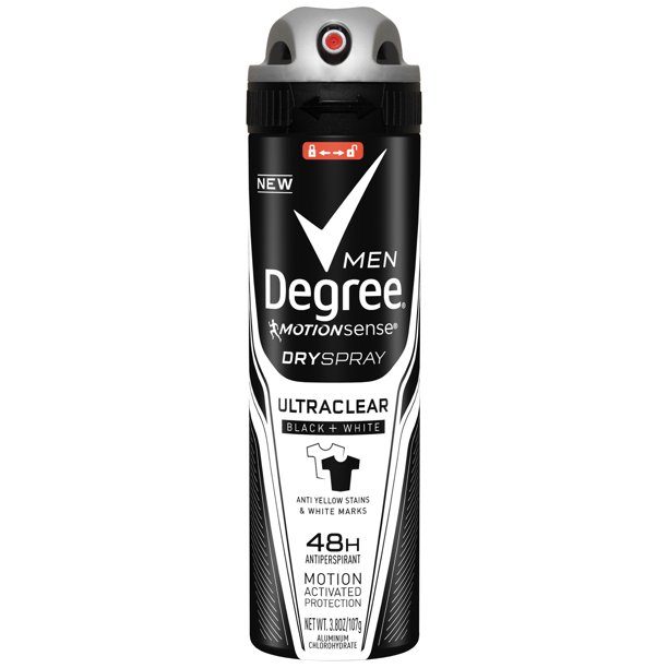 Degree Men UltraClear Black + White Antiperspirant Deodorant Dry Spray