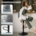 thumbnail image 5 of Waleaf Modern Bar Stools Set of 4, PU Leather Height Adjustable Swivel Barstools with Back, 5 of 7