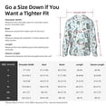 thumbnail image 6 of Picia Winter Wonderland Light Blue Women's Men's UPF 50+ Sun Protection Hoodie Shirt Long Sleeve SPF Fishing Outdoor UV Hiking Lightweight Shirts-Large, 6 of 9