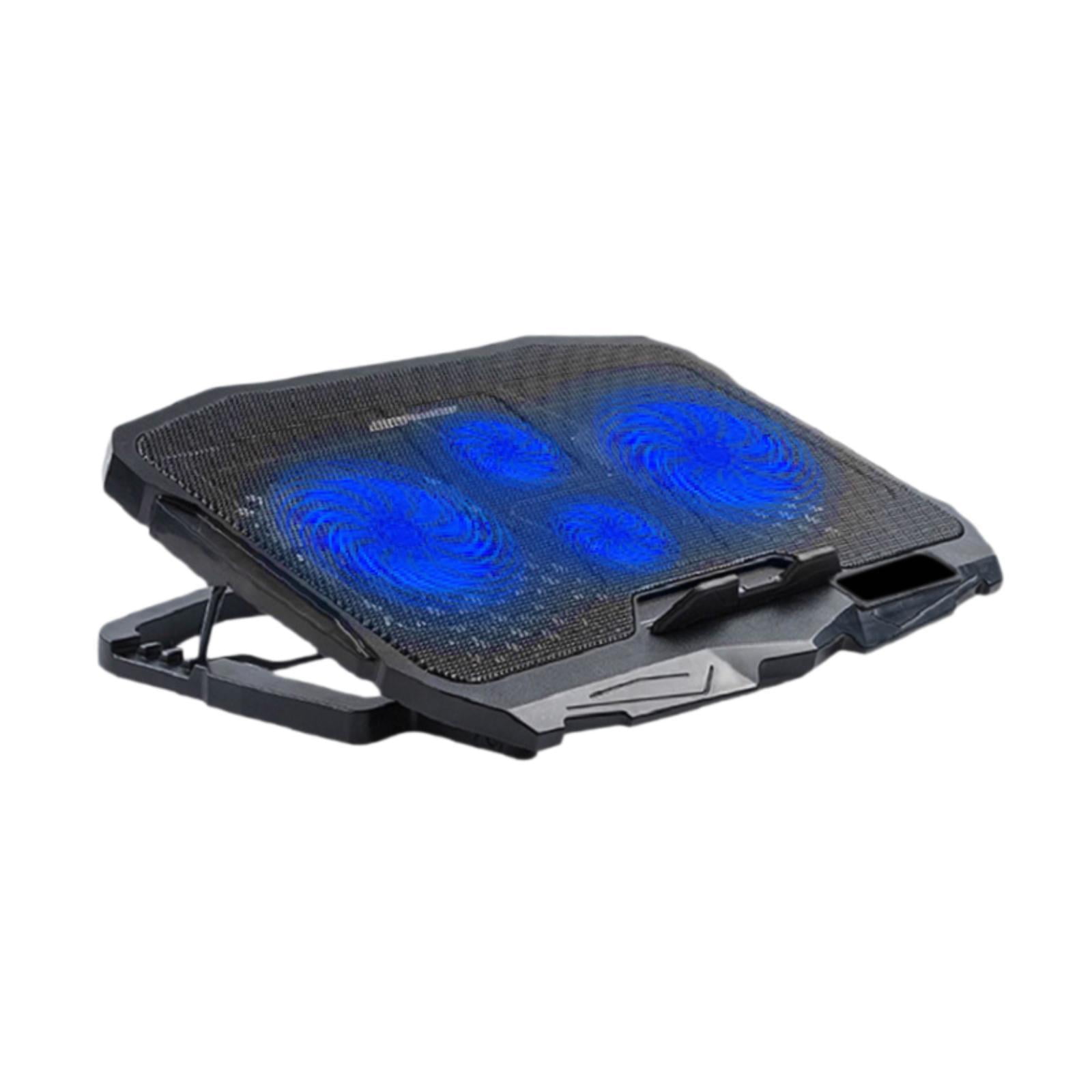 Wzmzjy Foldable Laptop Cooling Pad Adjustable Height USB Powered for 14-15.6inch Laptop With 4 Fans