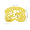 thumbnail image 2 of Traceease Geometric Drafting Multi Curve Template Drawing Stencil, Designing Template Measuring Ruler, 2 of 6