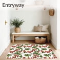 thumbnail image 3 of ODIKA 5'x7' Machine Washable Non-Slip Area Rug, Enchanted Cabana Leaf Symphony High Traffic Rug, White, 661317, 3 of 7