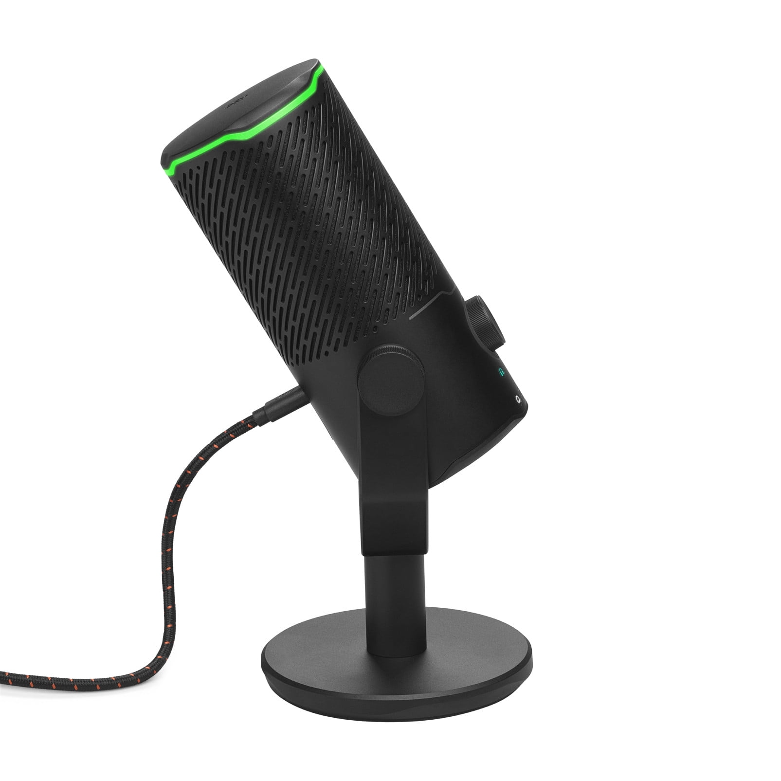 JBL Quantum Stream Studio - Quad pattern premium USB microphone for streaming, recording and gaming - Chrome