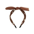 thumbnail image 4 of Unique Bargains 1 Pc Exquisite Bow Headbands for Women Deep Brown, 4 of 6