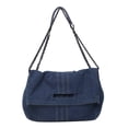 thumbnail image 1 of Bolso vaquero de mujer con correa de cadena - Tote de gran capacidad para uso diario, viajes y salidas informales, 1 of 1