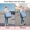 thumbnail image 5 of Blue Cartoon Unicorn Rainbow Heart Pattern Travel Tote Bags for Women Carry On,Large Weekender Bags for Women Travel,Multi Functional Duffle Bag for Work,Shopping,Sports, 5 of 5