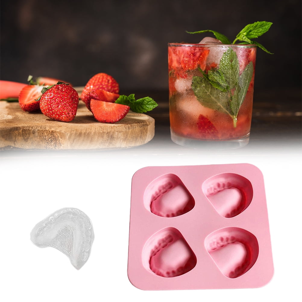 Fruit Shaped Ice Cube Tray Novelty Ice Molds Tropical Garden Party Lot of 4  Mold