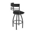 thumbnail image 2 of 860 Hunter 36" Swivel Bar Stool with Pewter Finish and Black Vinyl Seat and Back, 2 of 5