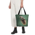 thumbnail image 4 of Goofa Squirrel Pattern Tote Bags,Large Capacity Bag,Beach Tote with Zipper Closure, Large Capacity and Foam Padding, 4 of 6