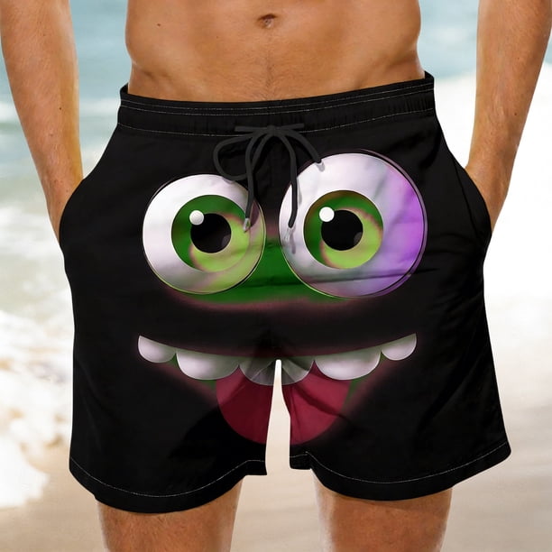 Men Beach Half Pant YZHM Men Swim Trunks, Quick-drying Sports Surfing Shorts, Elastic Waist Beach  Pants