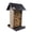 Black & Weatherwood, variant on DutchCrafters Plastic Poly Hanging Whole Peanut Bird Feeder for Large Birds, Woodpeckers, Blue Jays for Outdoor, Garden, Yard - USA Amish Made (Turf Green & Cedar)