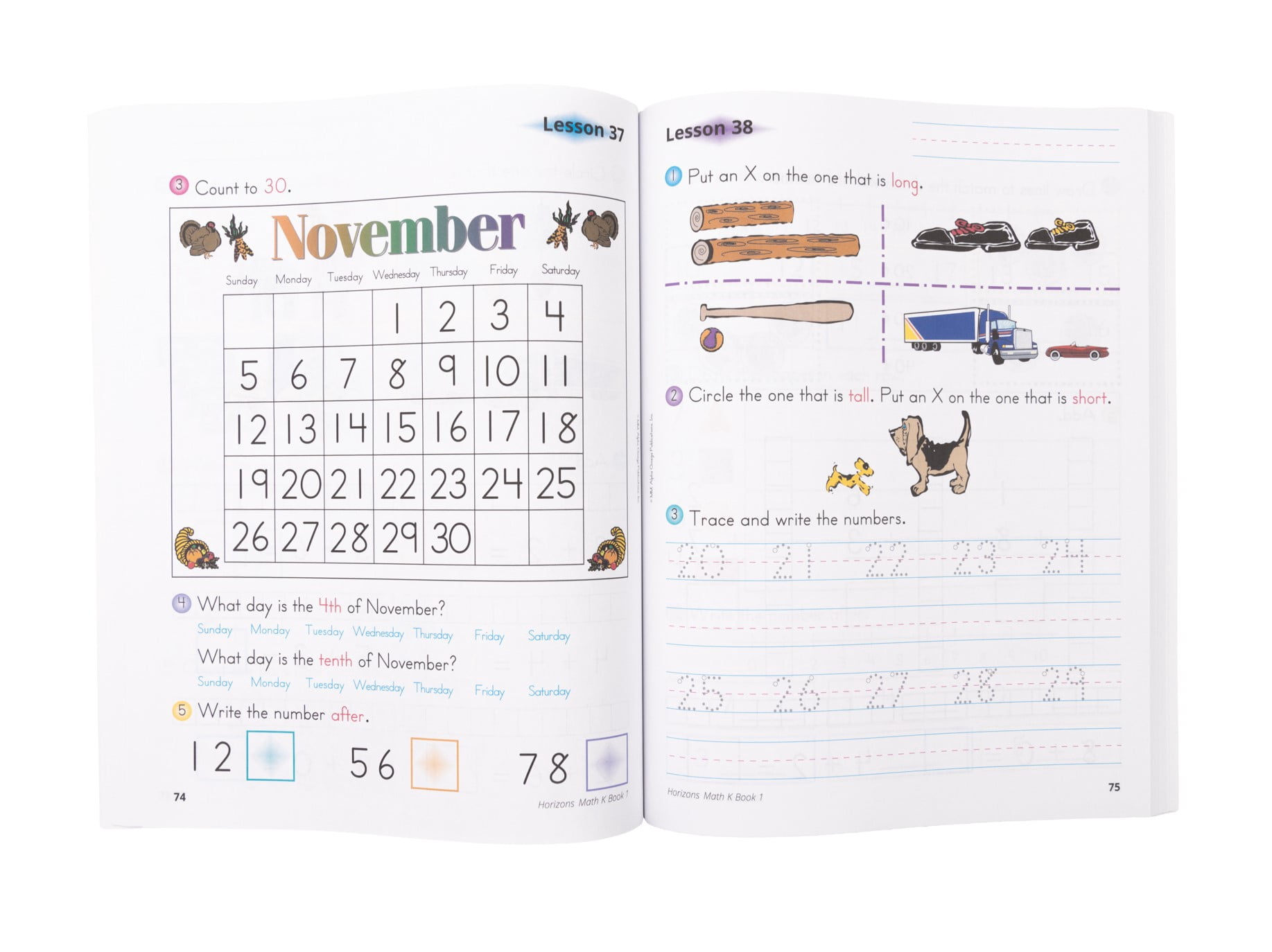 Horizons Kindergarten Math Student Book 1 by Alpha Omega Publications (Paperback)