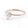 thumbnail image 4 of Cora Jewellery 2CT Heart Moissanite Hidden Halo Engagement Ring For Women, 10K White Gold, 4 of 7