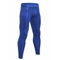 thumbnail image 2 of TOPTIE Men's Compression Pants, Zipper Pocket Sports Leggings, Base Layer Workout Pants-Royal-M, 2 of 6