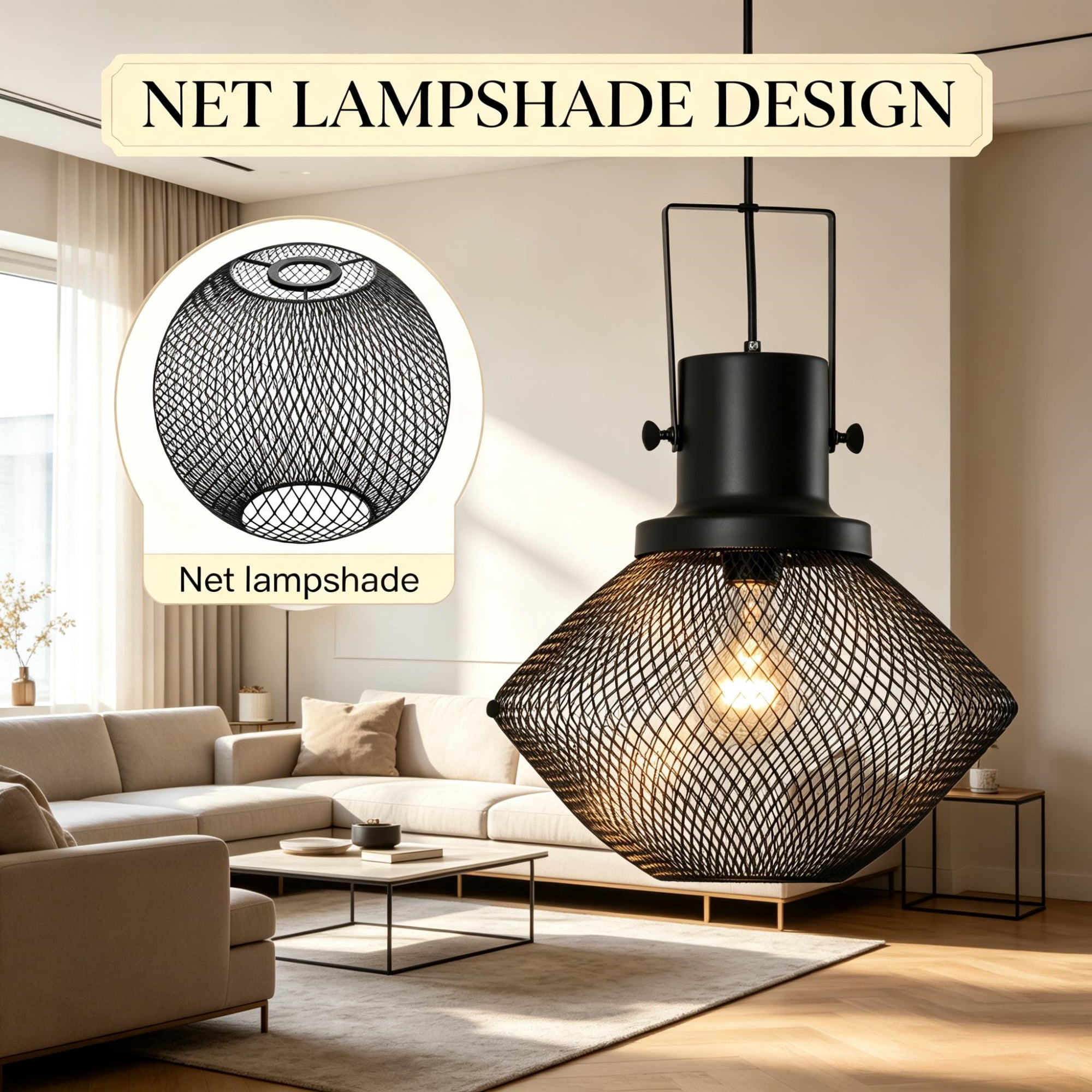 Industrial Pendant Light Fixtures with Adjustable Hanging Chain for Kitchen, Entryway, Bar