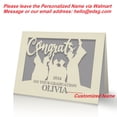 thumbnail image 2 of Personalized Graduation Cards Congratulations Grad Gift Graduation Decorations Supplies Laser Paper Cut with Any Name, 2 of 7