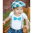 thumbnail image 4 of Noah's Boytique Baby Boys First Birthday Turquoise Chevron Outfit 6-12 Months, 4 of 7