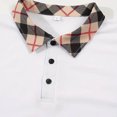 thumbnail image 6 of Men’s Classic Shirt Casual Short Sleeve Plaid Splice T Shirts Regular Fit Business& Shirts, 6 of 8