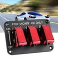 thumbnail image 4 of Panel de Interruptor de Palanca de 3 Bandas Contruptor de Apagado de 12 V Para Coche de Carreras: Ligero y De Diseño, 4 of 7
