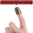 thumbnail image 4 of Unique Bargains Sewing Thimble Copper Sewing Thimble Finger Protector, Bronze 2 Pack, 4 of 5