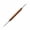 Brown, variant on Stainless Steel Coffee Art Tool with Wood Handle Double Ended for Latte Design Drawing Includes 1 Piece
