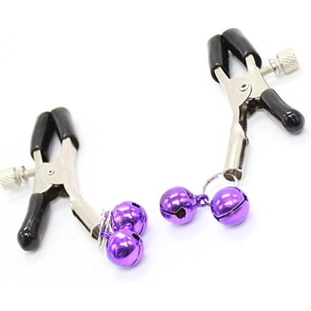 Adjustable Pressure Nipple Clips With Pearls - Stainless Steel Body Jewelry Chain, Non-Piercing