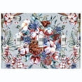 thumbnail image 1 of Metal Light Switch Plate Cover Flower Bouquet Colorful Pastel Blue FLW012, 1 of 13