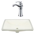thumbnail image 1 of 20.75-in. W CSA Rectangle Bathroom Undermount Sink Set In Biscuit - Chrome Hardware AI-23072, 1 of 8
