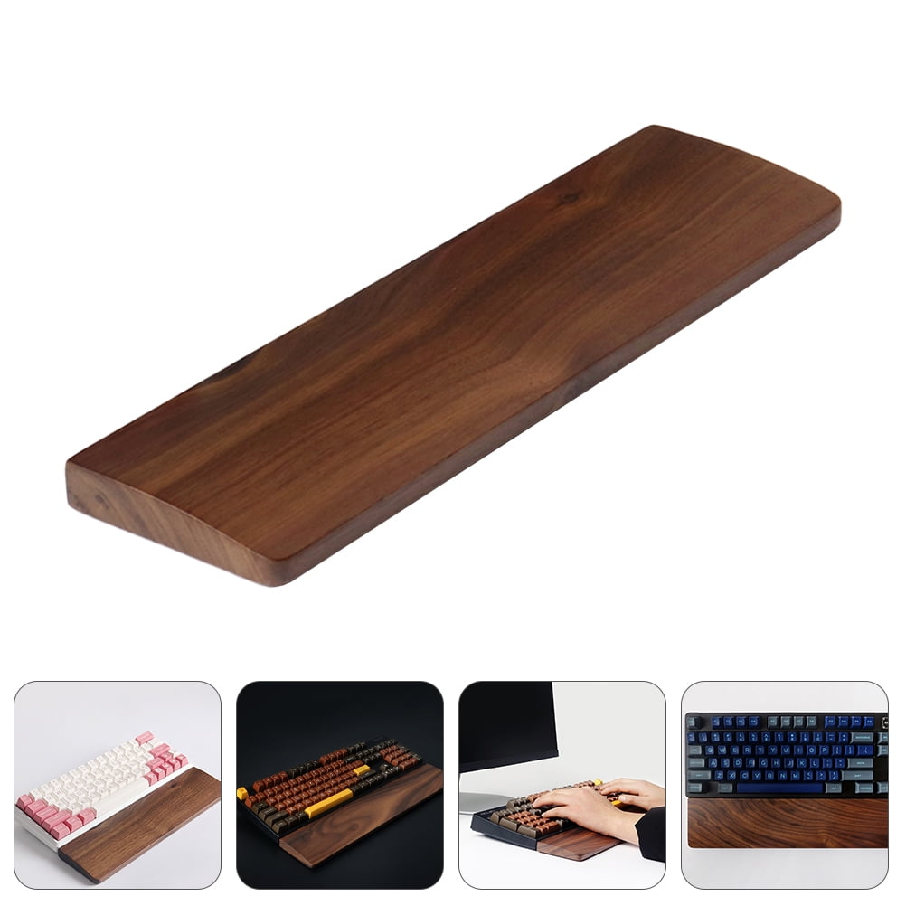 Tineasur Keyboard Wrist Rest Ergonomic Pad in Coffee for Comfortable Typing 1Set