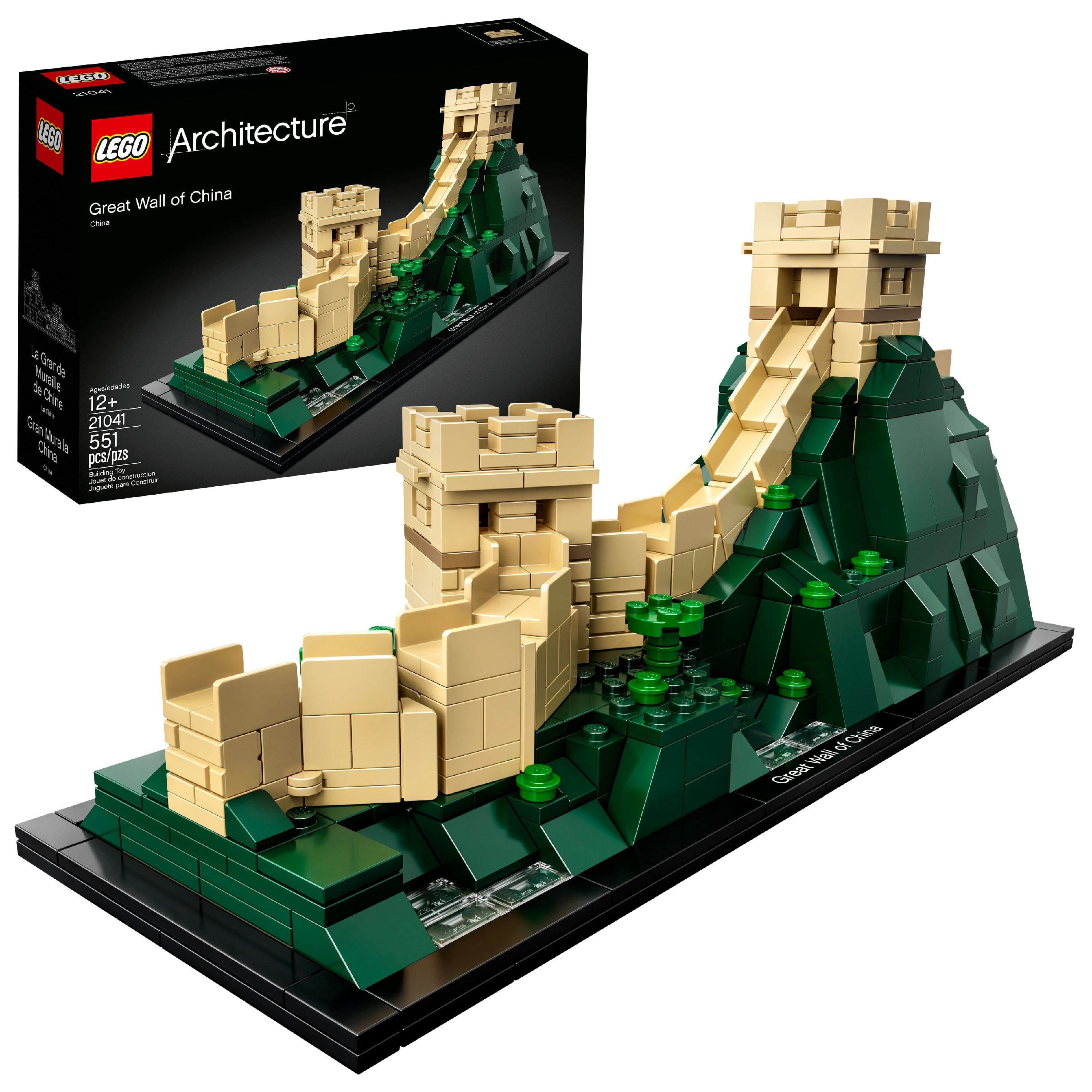 LEGO ARCHITECTURE GREAT WALL OF CHINA 1 1x6  BLACK PLATE/TILE