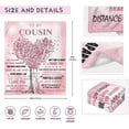 thumbnail image 6 of Cousin Gifts for Women,Gifts for Cousins Female,Cousin Gifts Blanket 50x60,Best Cousins Birthday Gift,Happy Birthday Cousin Gifts Ideas,Cousin Gifts for Girls,Cool Christmas Cousin Gifts, 6 of 6