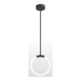 thumbnail image 1 of CWI Lighting Hoops 1 Light LED Pendant With Black Finish, 1 of 2