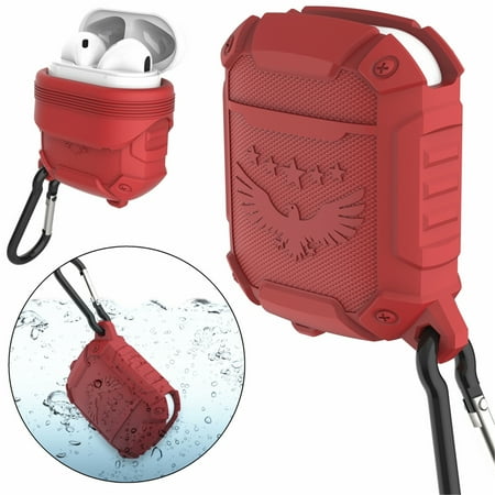Moretek Airpods Charging Case Waterproof and Shockproof Soft Silicone Protective Cover Skin Covers Travel Charger Case
